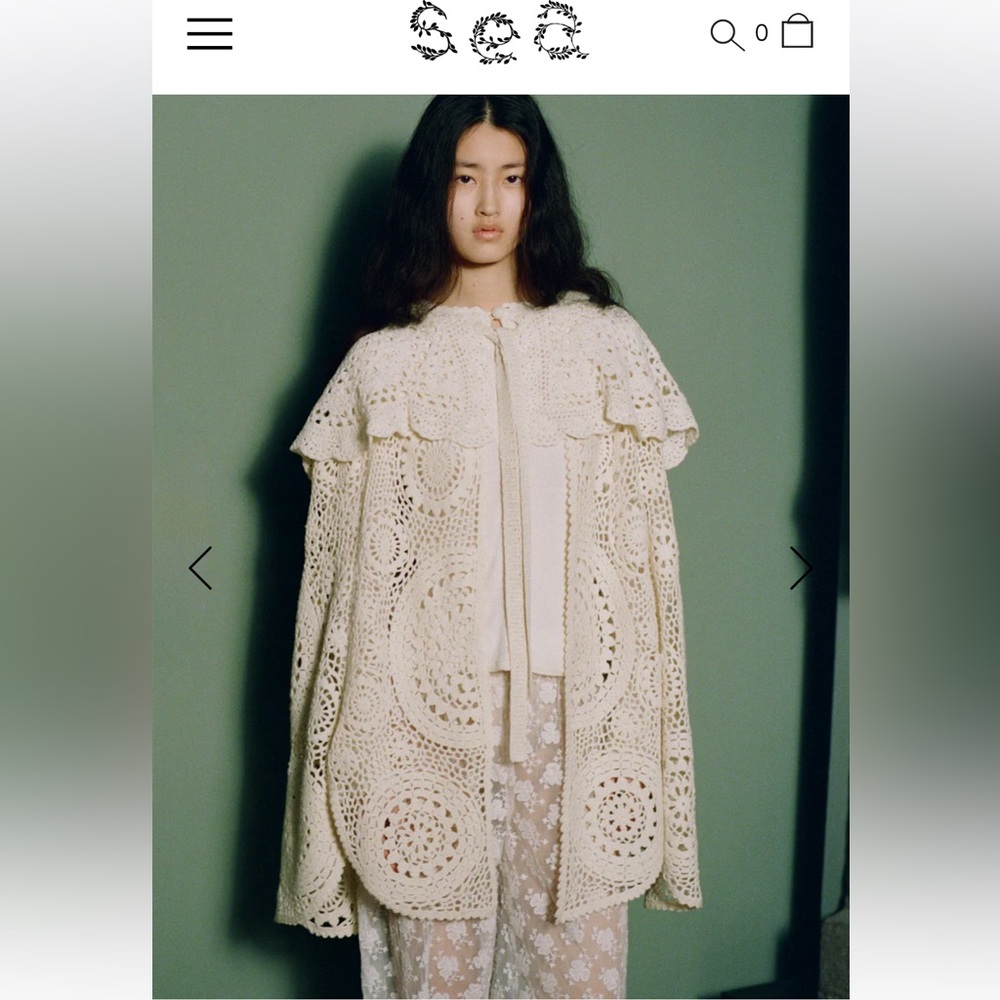 Sea New York Cream Lace Cape